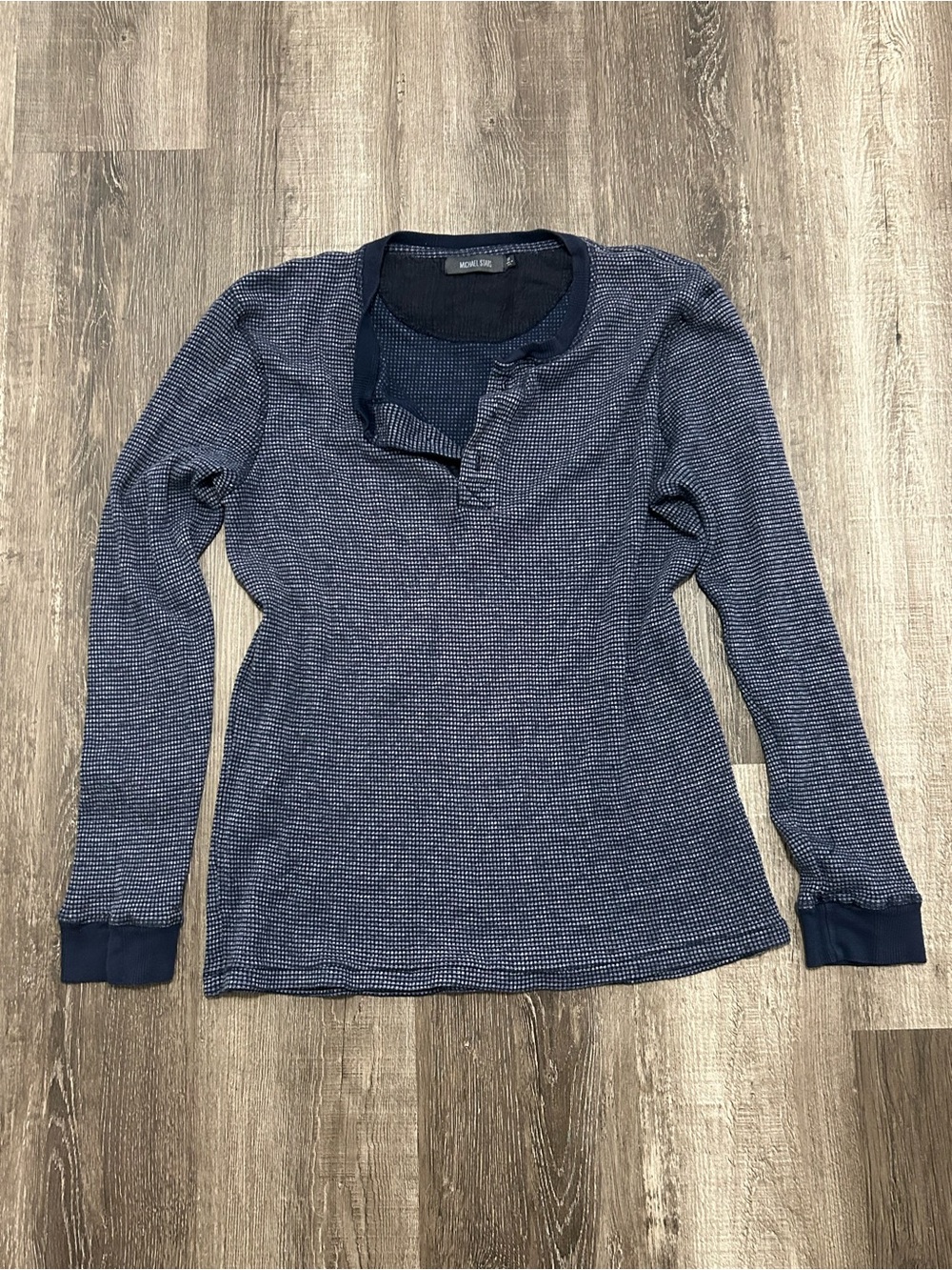 Michael Stars waffle knit henley